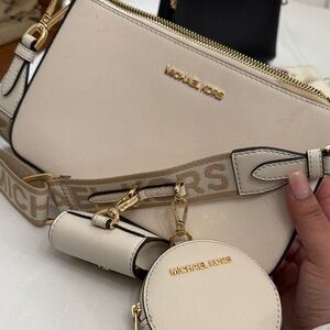 Michael Kors Cream Crossbody Bag Trio